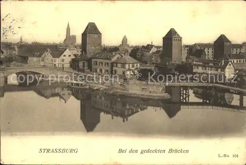 Strassburg Elsass Bei den gedeckten Bruecken Kat. Strasbourg