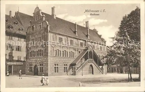 Muelhausen Elsass Rathaus Kat. Mulhouse