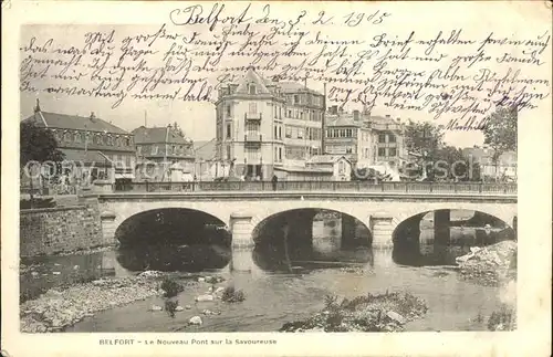 Belfort Alsace Le Nouveau Pont sur la Savoureuse Kat. Belfort