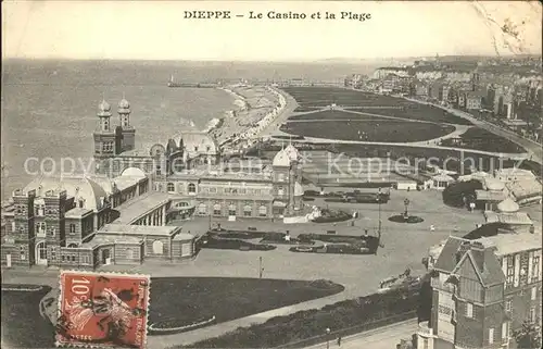 Dieppe Seine Maritime Le Casino et le Plage Kat. Dieppe