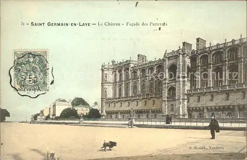 Saint Germain en Laye Le Chateau Facade des Parterres Kat. Saint Germain en Laye