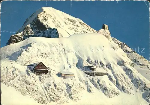 Jungfraujoch Berghaus Sphinx Observatorium und Moench Kat. Jungfrau