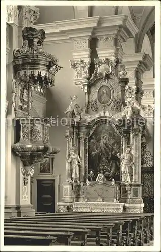 St Peter Schwarzwald Klosterkirche Herz Maria Altar und Kanzel Kat. St. Peter