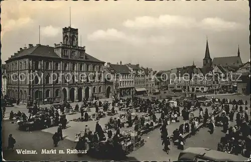 Weimar Thueringen Markt Rathaus Kat. Weimar