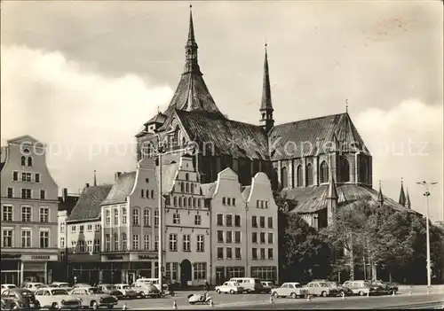 Rostock Mecklenburg Vorpommern Ernst Thaelmann Platz Marienkirche  Kat. Rostock