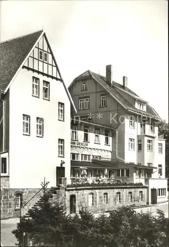 Schierke Harz FDGB Erholungsheim Hermann Gieseler Kat. Schierke Brocken