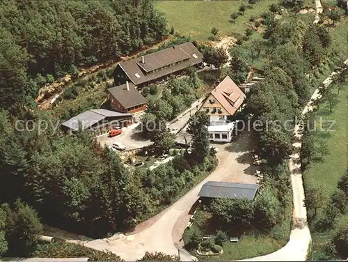 Lauf Baden Hardsteinhaus an der Wegscheide Fliegeraufnahme Kat. Lauf