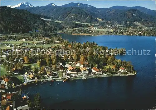 Rottach Egern Seehotel ueberfahrt Fliegeraufnahme Kat. Rottach Egern