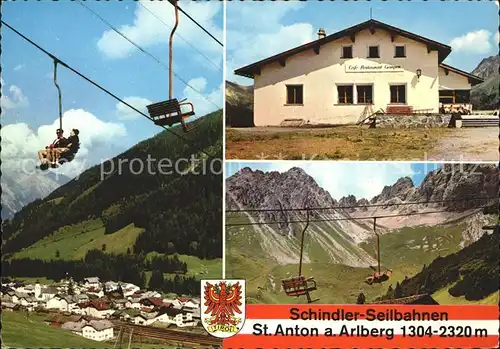 St Anton Arlberg Schindler Sessellift Cafe Restaurant Gampen Kat. St. Anton am Arlberg