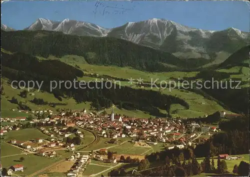 Oberstaufen Fliegeraufnahme Kat. Oberstaufen