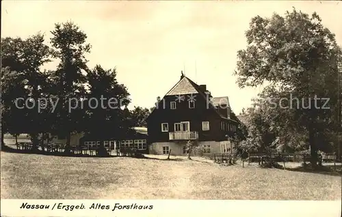 Nassau Erzgebirge Altes Forsthaus Kat. Frauenstein Sachsen