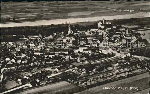 Pretzsch Elbe Fliegeraufnahme Kat. Bad Schmiedeberg