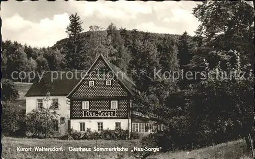 Waltersdorf Zittau Gasthaus Sommerfrische Neu Sorge  Kat. Grossschoenau Sachsen