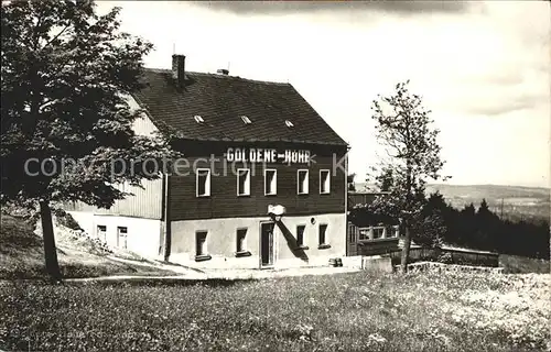 Schnarrtanne Gaststaette Goldene Hoehe Kat. Auerbach