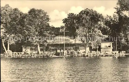 Kyritz Brandenburg Insel Restaurant im Untersee Kat. Kyritz