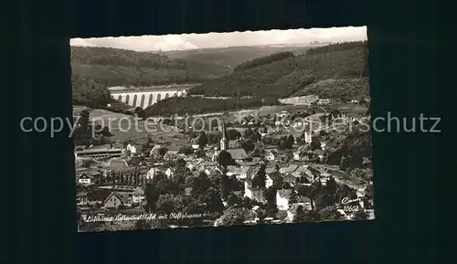 Hellenthal Eifel mit Oleftalsperre Totalansicht Kat. Hellenthal