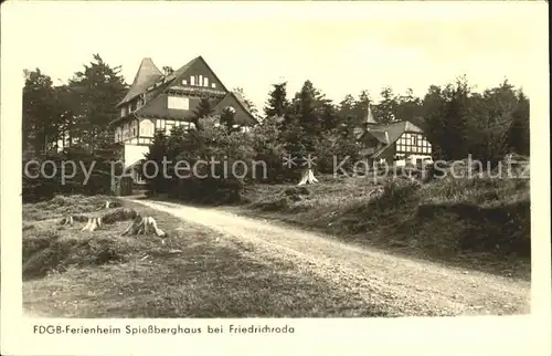 Friedrichroda FDGB Ferienheim Spiessberghaus Kat. Friedrichroda