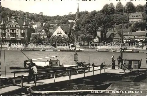 Wehlen Sachsen Hafen Faehre / Wehlen /Saechsische Schweiz-Osterzgebirge LKR