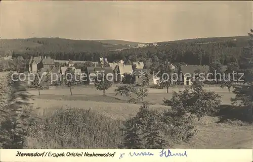 Hermsdorf Erzgebirge OT Neuhermsdorf Ortsansicht Kat. Hermsdorf Osterzgebirge