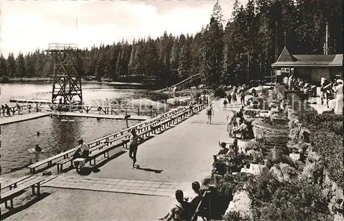 Hahnenklee Bockswiese Harz Waldbad Kat. Goslar