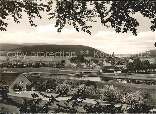 Lippoldsberg Panorama Kat. Wahlsburg