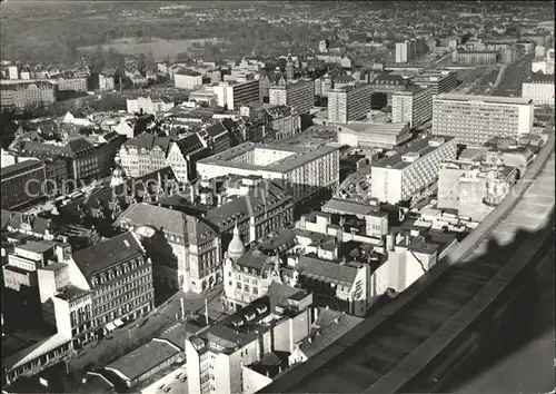 Leipzig Blick vom Hochhaus der Karl Marx Universitaet Kat. Leipzig