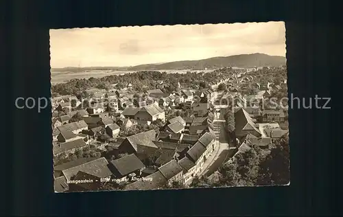 Langenstein Harz Blick von der Altenburg Kat. Langenstein Harz