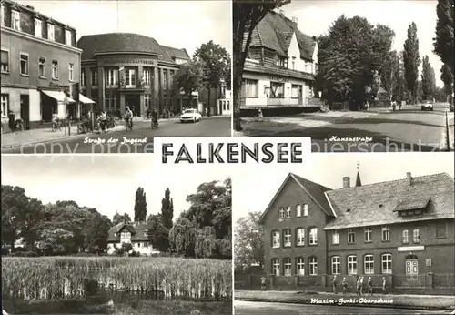 Falkensee Strasse der Jugend Hansastrasse Maxim Gorki Oberschule Kat. Falkensee