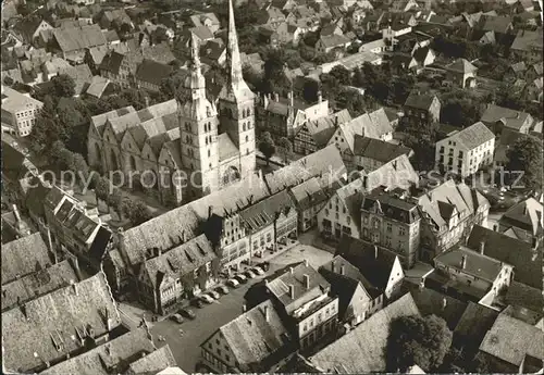 Lemgo Altstadt mit St Nicolaikirche Fliegeraufnahme Kat. Lemgo