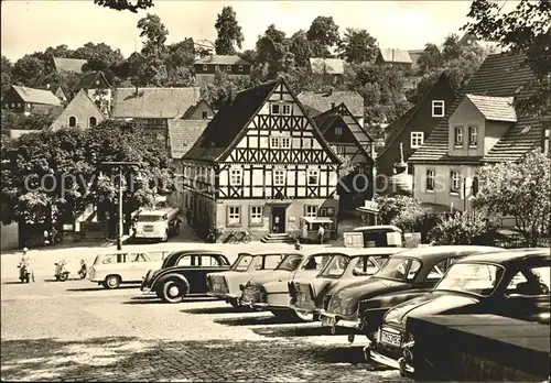 Hohnstein Saechsische Schweiz Markt Kat. Hohnstein