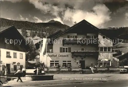 Lermoos Tirol Gasthof Pension Loisach Brunnen Kat. Lermoos