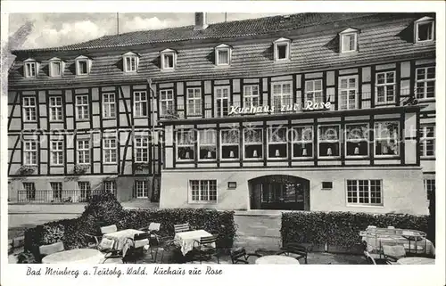 Bad Meinberg Kurhaus zur Rose Kat. Horn Bad Meinberg