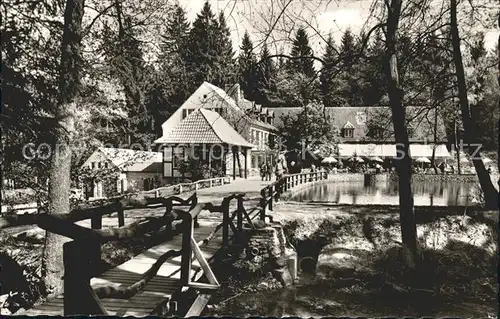 Leopoldstal Lippe Waldhotel Pension Silbermuehle Kat. Horn Bad Meinberg