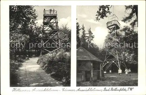 Bad Rothenfelde Hoelzerner Aussichtsturm Eiserner Aussichtsturm  Kat. Bad Rothenfelde