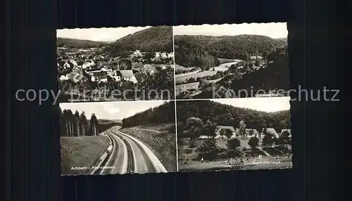 Krausenbach Autobahn Hochspessart Jugendherberge Dammbachtal Kat. Dammbach