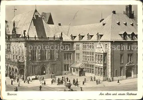 Bremen Alte neue Rathaus Kat. Bremen