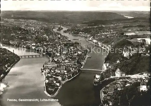 Passau Fliegeraufnahme Kat. Passau