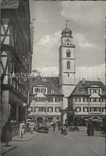 Bad Mergentheim Marktplatz Stadtkirche Kat. Bad Mergentheim