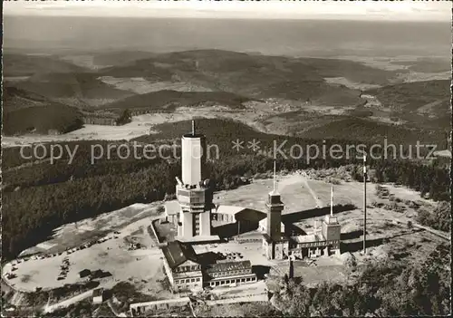 Feldberg Taunus Fliegeraufnahme Fernseh UKW Fernmeldeturm  Kat. Schmitten