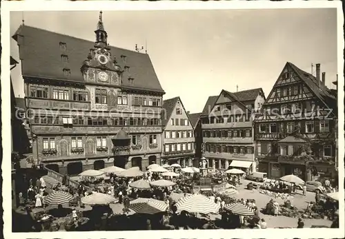 Tuebingen Marktplatz Kat. Tuebingen