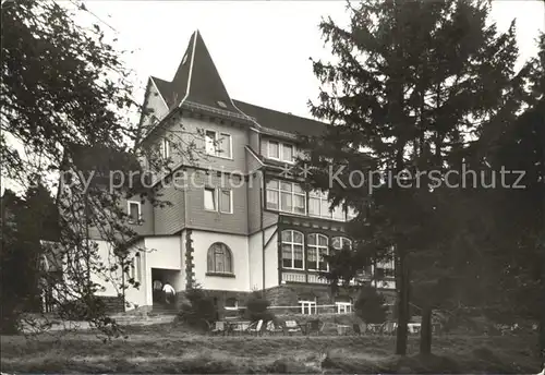 Friedrichroda Finsterbergen FDGB Ferienheim Spiessberghaus  Kat. Friedrichroda