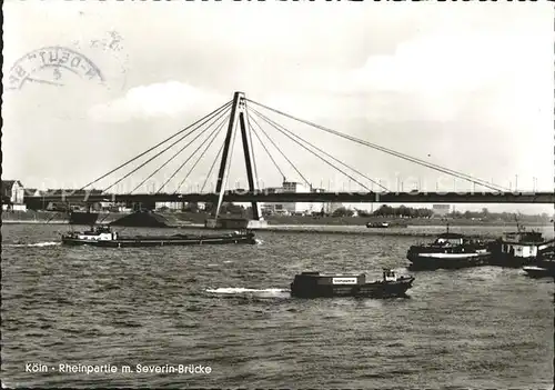 Koeln Rhein Rheinpartie Severin Bruecke Kat. Koeln