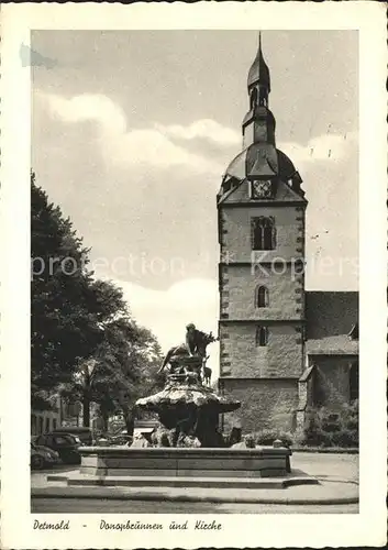 Detmold Donopbrunnen Kirche Kat. Detmold