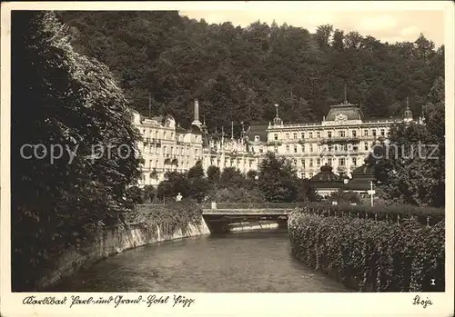 Karlsbad Eger Boehmen Park Grand Hotel  Kat. Karlovy Vary