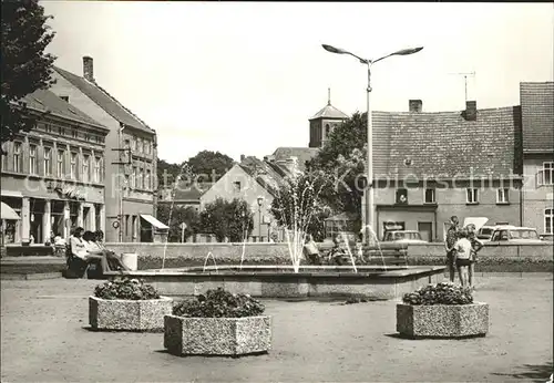 Storkow Mark Markt Springbrunnen / Storkow Mark /Oder-Spree LKR