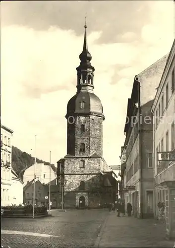 Bad Schandau St Johanniskirche Kirchturm  Kat. Bad Schandau