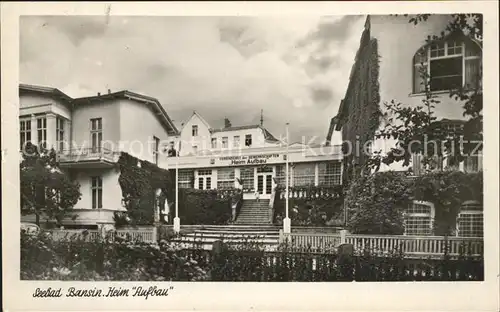 Bansin Ostseebad Heim Aufbau Kat. Heringsdorf