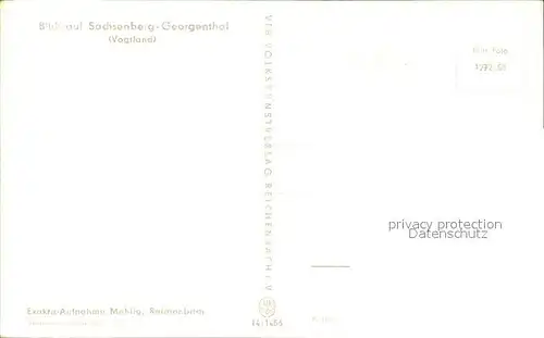Sachsenberg Georgenthal  Kat. Klingenthal Sachsen