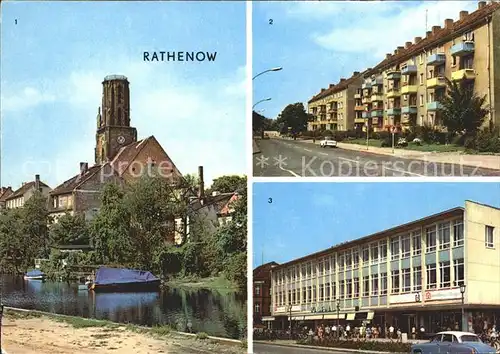 Rathenow Havel Schleusenweg Leninallee Kaufhaus Magnet Kat. Rathenow