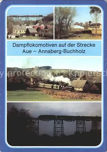 Markersbach Dampflokomotiven Strecke Aue Annaberg Buchholz Kat. Markersbach